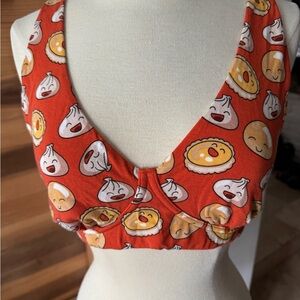 MeUndies Orange Dumpling Pattern Bra